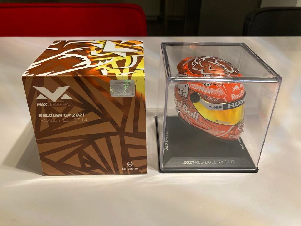 Max Verstappen helm 1/4 belgian gp 2021, Ophalen of Verzenden, Nieuw, Formule 1