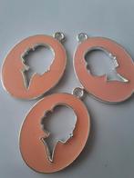 3 stuks bedels hangers metaal koraal zilver vrouw, Overige merken, Overige materialen, -, -