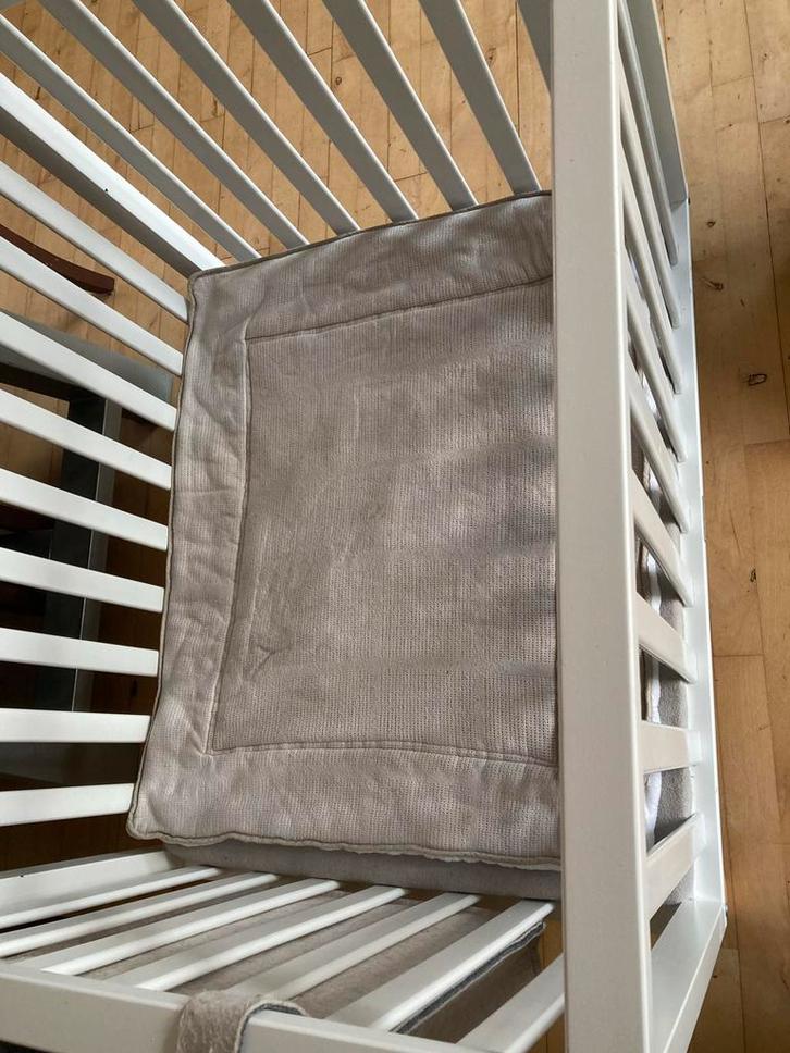 Bopita witte box met verstelbare vloer en boxkleed, Kinderen en Baby's, Boxen, Gebruikt, Vierkant, In hoogte verstelbaar, Ophalen of Verzenden