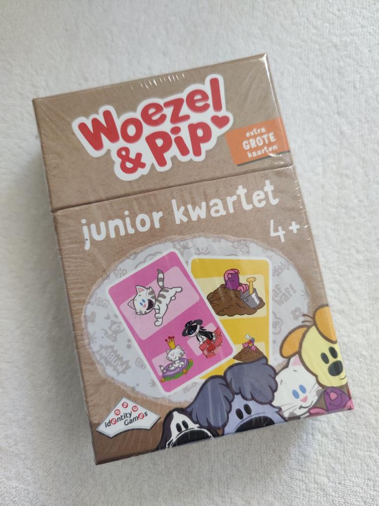 NIEUW. Woezel & Pip junior kwartetspel, Een of twee spelers, Ophalen of Verzenden, Nieuw, Onbekend