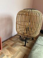 Coco maison tafellamp zwart rotan riet, Ophalen, Zo goed als nieuw, Minder dan 50 cm
