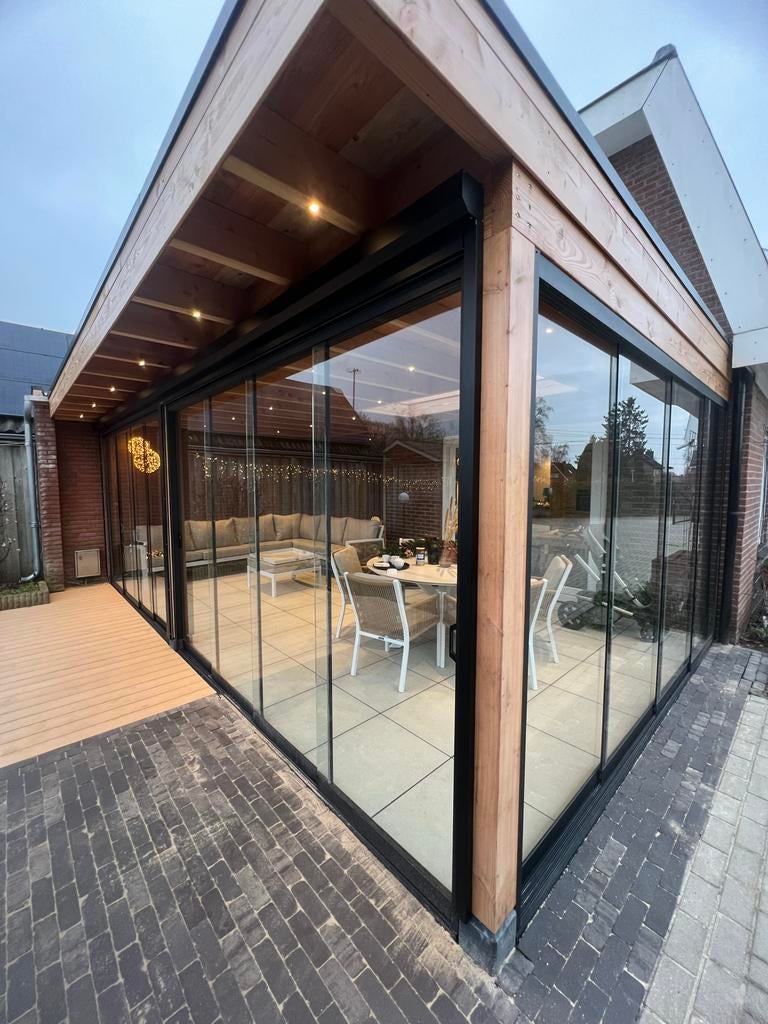 🏡✨ Glazen schuifwanden €275 incl. montage 1 week 🔥 👍, 80 tot 120 cm, Nieuw, Glasplaat, Veiligheidsglas