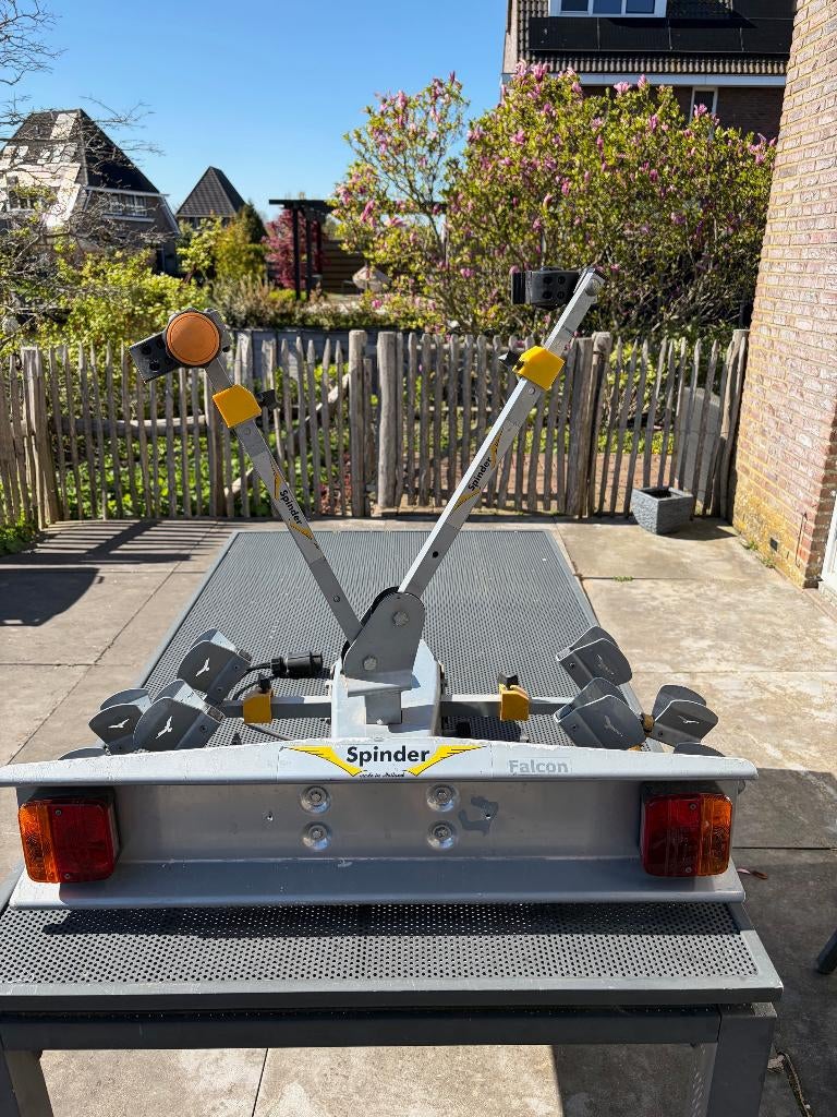 Fietsdrager (Spinder), Ophalen, Gebruikt, 2 fietsen, Trekhaakdrager