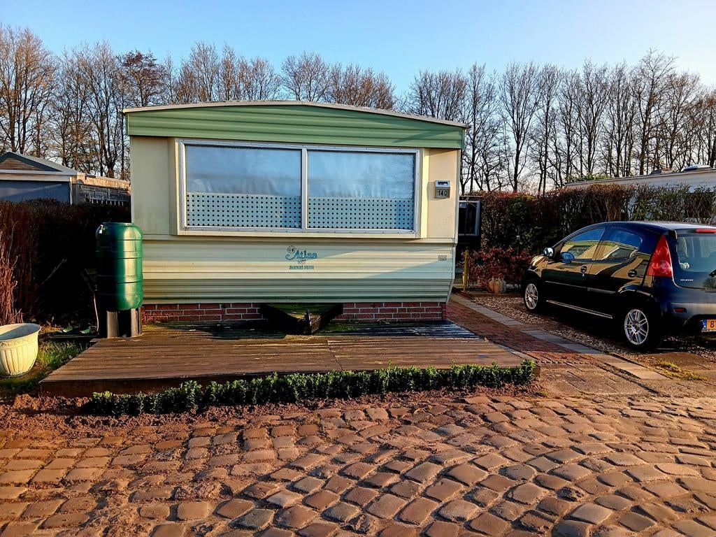 Stacaravan te koop.