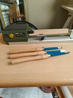 Hout draaibank van proxxon met beitels zie foto's, Doe-het-zelf en Verbouw, Draaibanken, Ophalen, Houtdraaibank, 500 tot 1000 mm