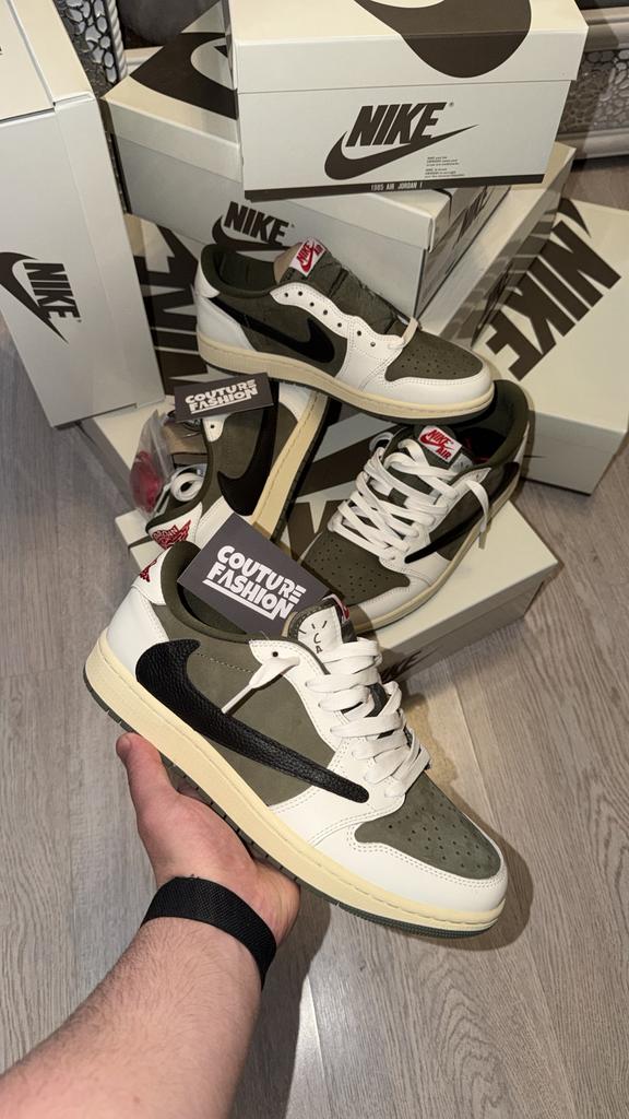 Nike travis scott olive green schoenen, Sport en Fitness, Snowboarden, Ophalen of Verzenden, Zo goed als nieuw, Schoenen