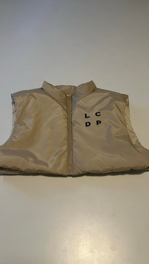 Cropped bodywarmer van Les Coyotes de Paris, Kleding | Dames, Bodywarmers, Ophalen of Verzenden, Zo goed als nieuw, Beige