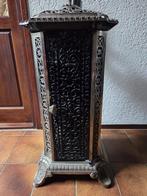 Antieke gietijzeren kolomkachel - 80 cm hoog, Ophalen, Kolomkachel, Gebruikt, Vrijstaand