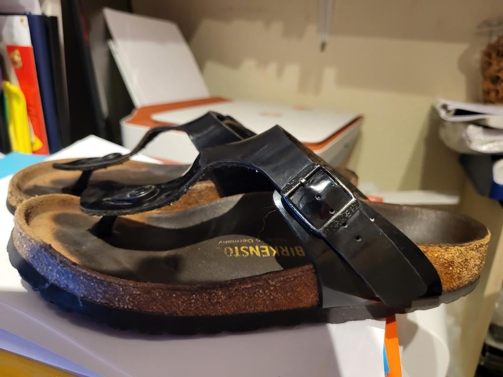 Birkenstock Teen slippers maat 37, kleur zwart, Kleding | Dames, Schoenen, Slippers, Zwart, Ophalen of Verzenden, Gedragen