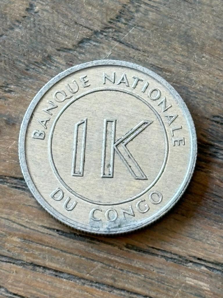 1 Likuta 1967 Congo, Ophalen of Verzenden, Overige landen, Losse munt