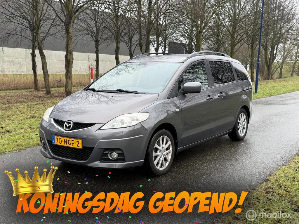 Mazda 5 2.0 Katano*7 PERS*NEW APK 03/27*AIRCO*TREKHAAK, Auto's, Mazda, 145 pk, Gebruikt, Zwart, 4 cilinders