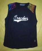 Zwarte Top Cracker (L), Cracker, Zwart, Maat 42/44 (L), Ophalen of Verzenden