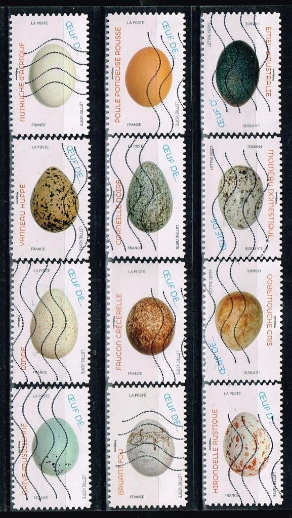 Postzegels uit Frankrijk - K 3562 - eieren / vogels, Verzenden, Gestempeld