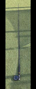 Vliegvishengel Fisx-Xpro 2.40m Line Aftma 5-6 met molen, Ophalen of Verzenden