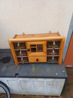 Antieke orgineel keuken specerijen en eier hang kastje, Ophalen of Verzenden, Zo goed als nieuw