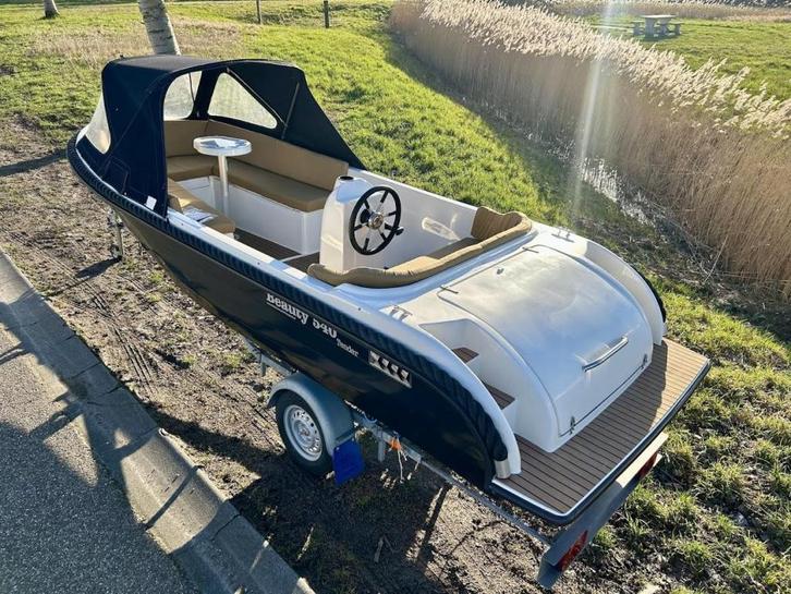Beauty 540 Tender |9.8 pk Tohatsu| Trailer |flexiteak!, Watersport en Boten, Sloepen, Gebruikt, Tot 10 pk, 3 tot 6 meter, Buitenboordmotor