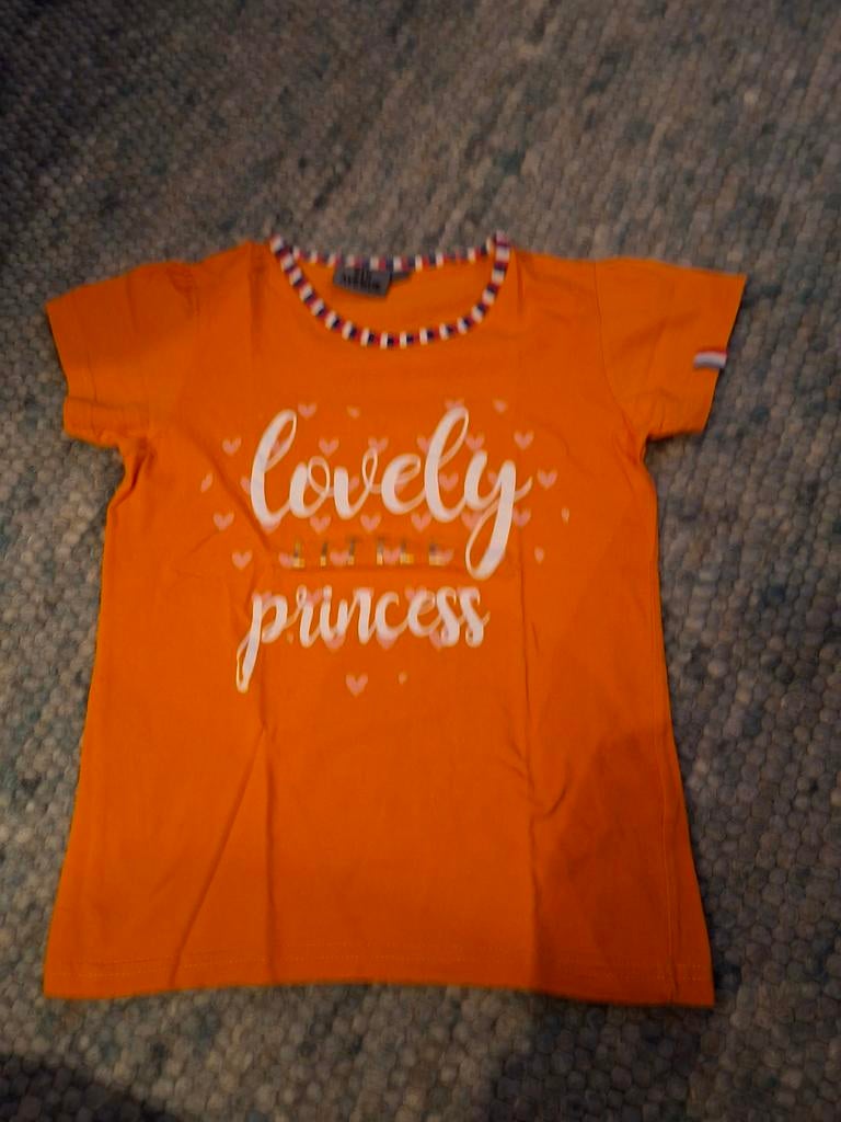 Oranje Koningsdag shirt 'Lovely Princess' - 9th Avenue, Kinderen en Baby's, Kinderkleding | Maat 134, Gebruikt, Ophalen of Verzenden