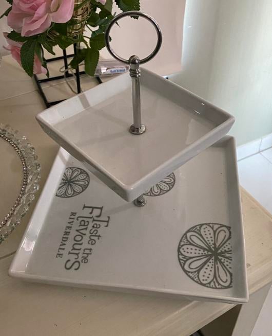 Uniek etagere riverdale taste the flavours wit vierkant, Ophalen of Verzenden, Nieuw