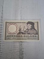 Nederland 100 Gulden biljet uit 1953 - Erasmus, Postzegels en Munten, Bankbiljetten | Nederland, Ophalen of Verzenden, 100 gulden