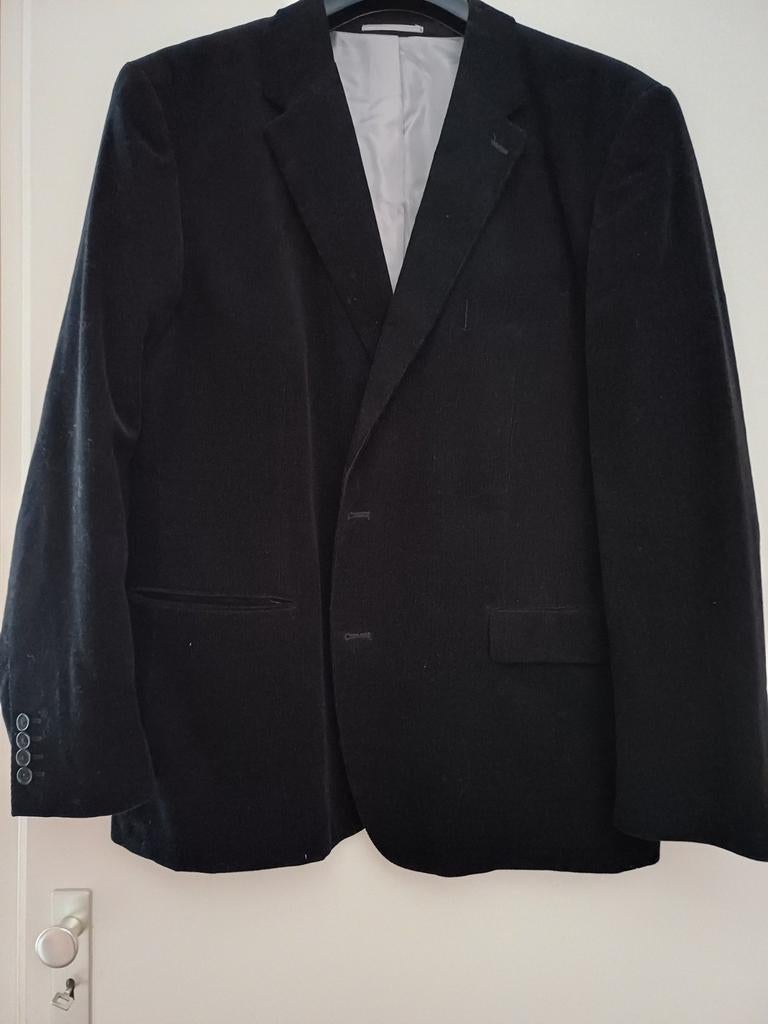 Mooi zwarte  blazert/ colbertje maat 58 = xxl, Kleding | Heren, Kostuums en Colberts, Ophalen, Zo goed als nieuw, Maat 56/58 (XL)