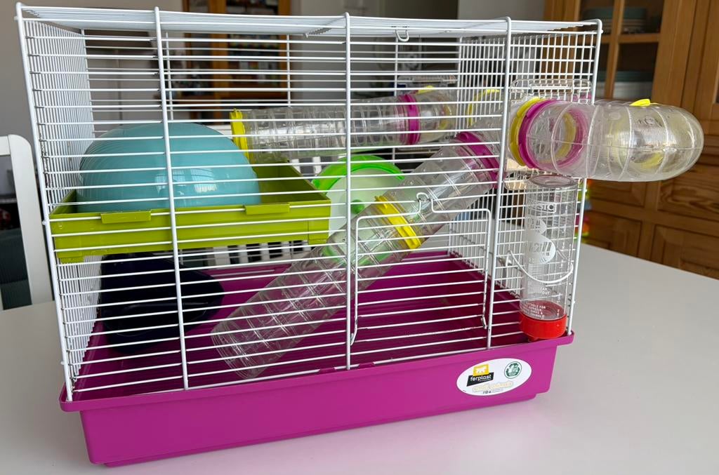 Hamsterkooi & accessoires voor dwerghamster, Dieren en Toebehoren, Kooi, Gebruikt, Minder dan 75 cm, Hamster