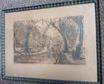 Ets Den Haag Bezuidenhoutseweg Eugene rensburg (Bke-158), Antiek en Kunst, Kunst | Etsen en Gravures, Ophalen