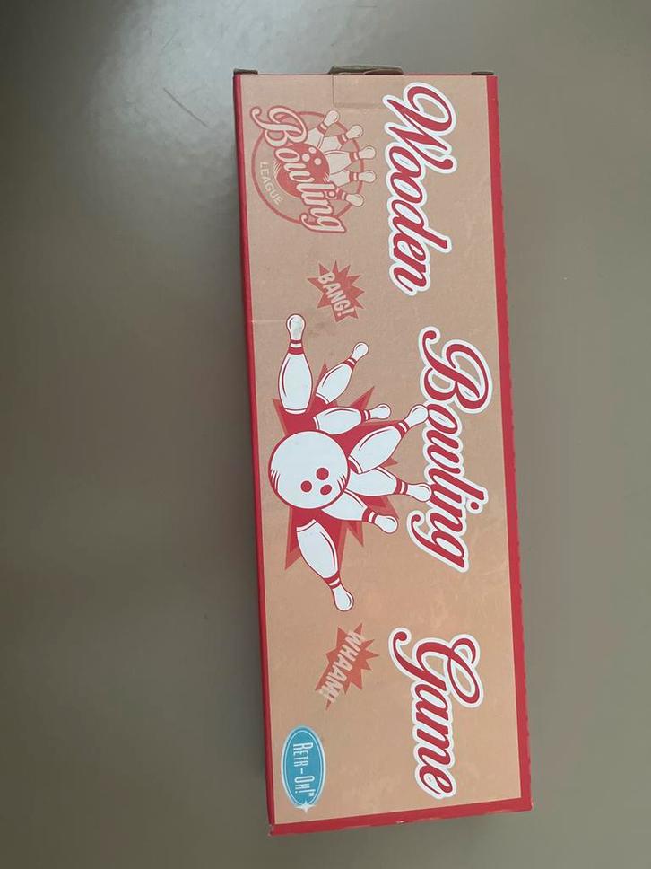 Houten bowling spel, Kinderen en Baby's, Speelgoed | Overig, Nieuw, Jongen of Meisje, Ophalen of Verzenden