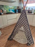 Tipi speeltent voor kinderen - grijs met sterren en stippen, Ophalen, Gebruikt