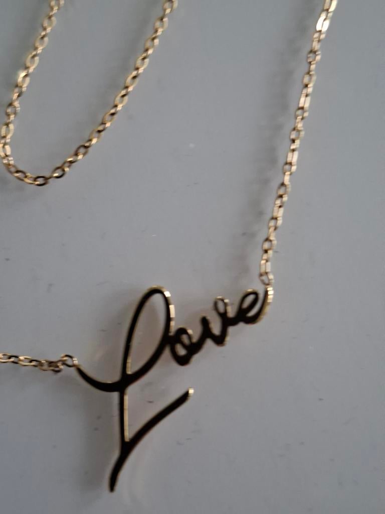 MY JUWELLERY KETTING LOVE  goud, Ophalen, Nieuw, Zilver, Zilver