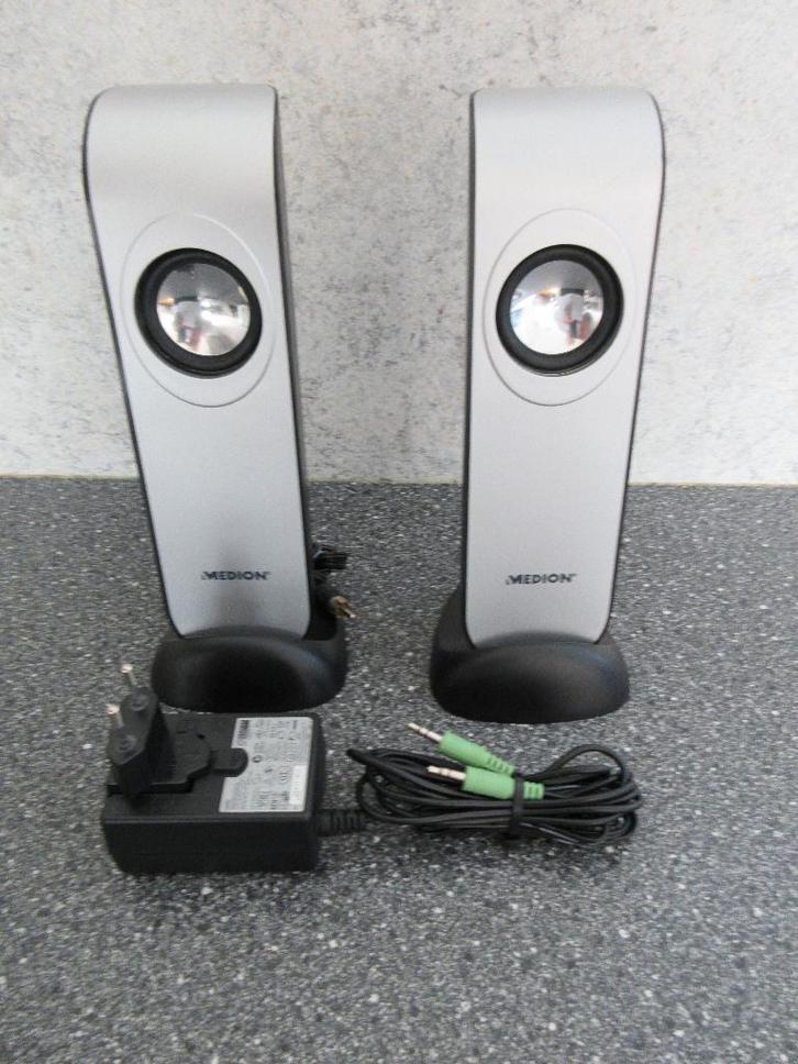 MEDiON Multimedia PC Speakers MD 85257, Computers en Software, Pc speakers, Zo goed als nieuw, Ophalen of Verzenden