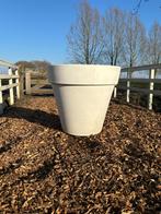 Elho 2 grote witte kunststof bloempotten (180liter), Ophalen, Kunststof, 40 cm of meer, Rond