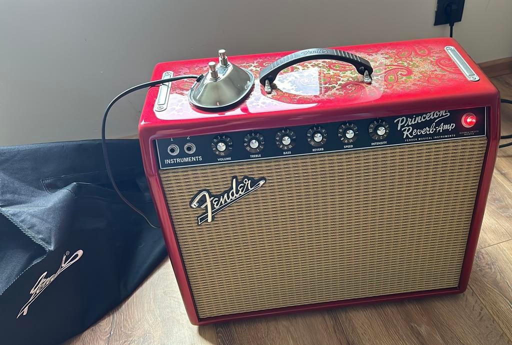 Fender princeton reverb pink paisley Ltd RARE !!, Muziek en Instrumenten, Ophalen, Zo goed als nieuw, Minder dan 50 watt