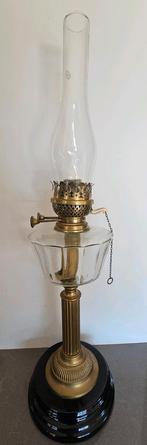 Antieke olielamp met dubbele brander, Antiek en Kunst, Antiek | Lampen, Ophalen