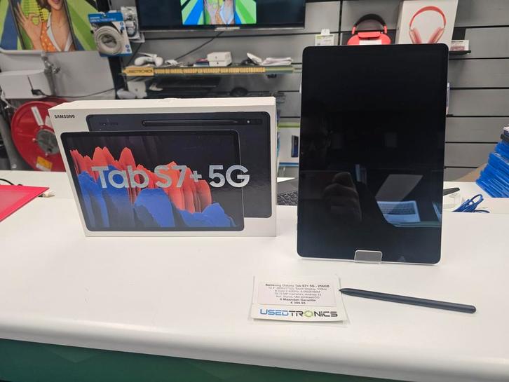 Samsung Galaxy Tab S7+ 5G- 10.4" Tablet met S Pen, Computers en Software, Android Tablets, 10 inch, 64 GB, Ophalen of Verzenden