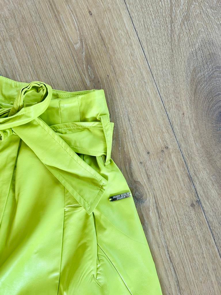 DENNY ROSE vegan leather short lime mt 36, 38 en 42, Italie, Verzenden, Nieuw, Gaudi