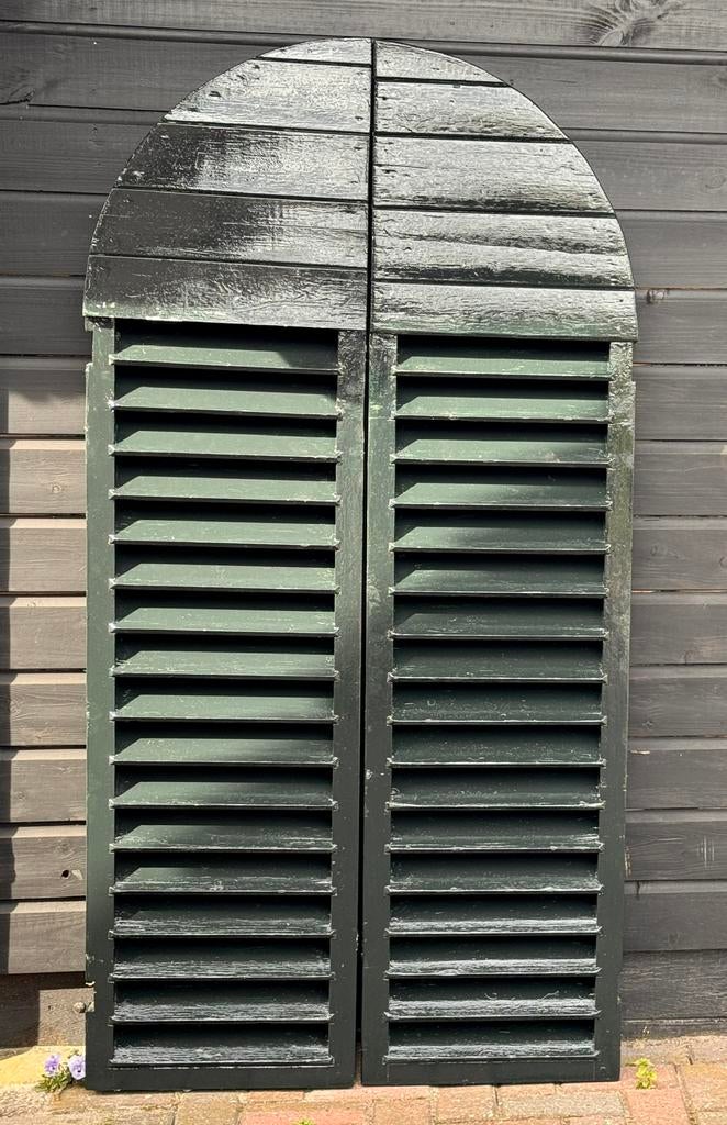 2 x Raamluiken van oud postkantoor, Ophalen of Verzenden