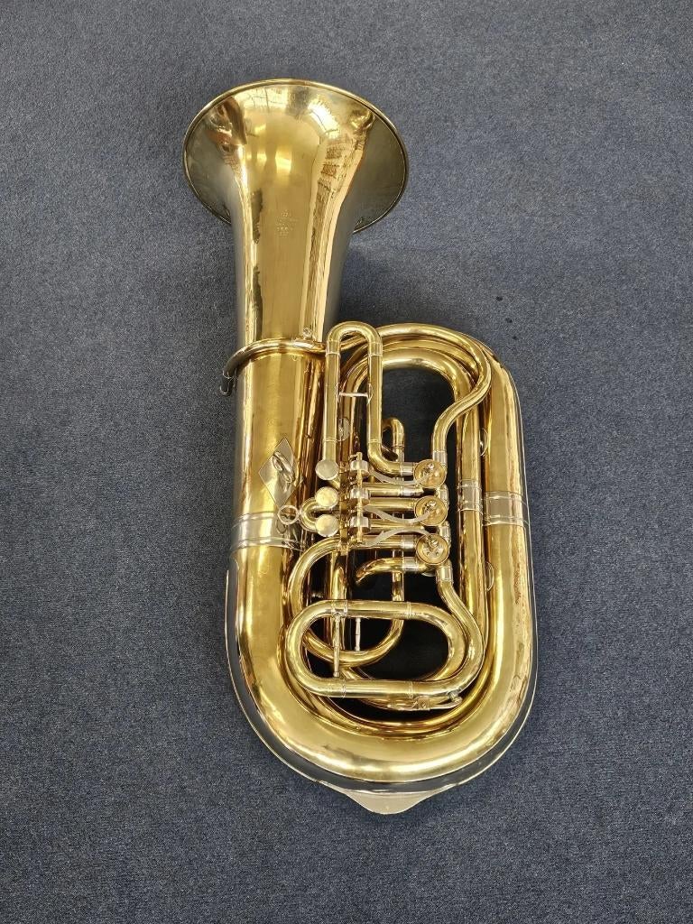 O. Hofmann Bern 4/4 BBb Tuba, Ophalen, Gebruikt, Bes-tuba