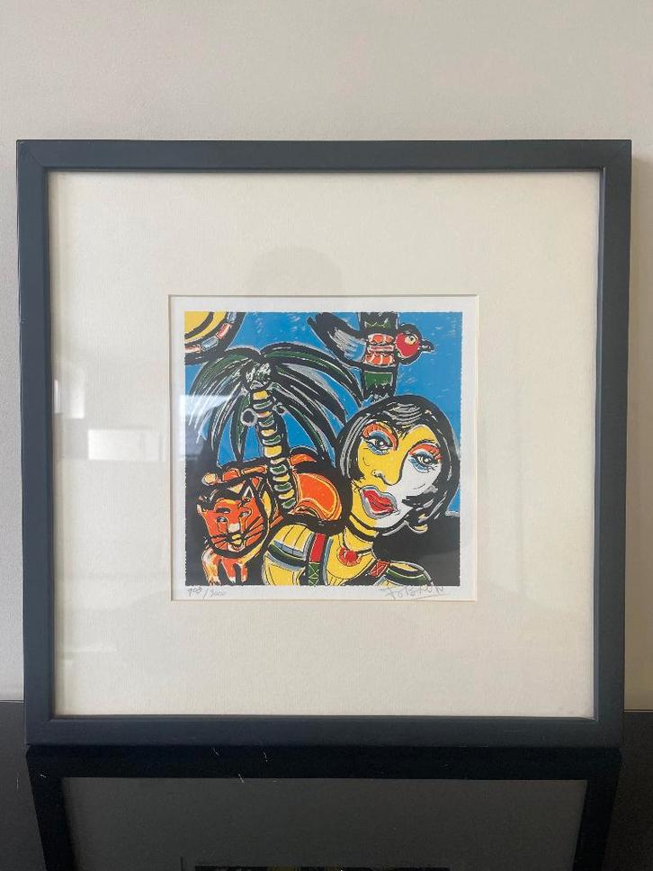 Fabian zeefdruk, Antiek en Kunst, Kunst | Litho's en Zeefdrukken, Ophalen