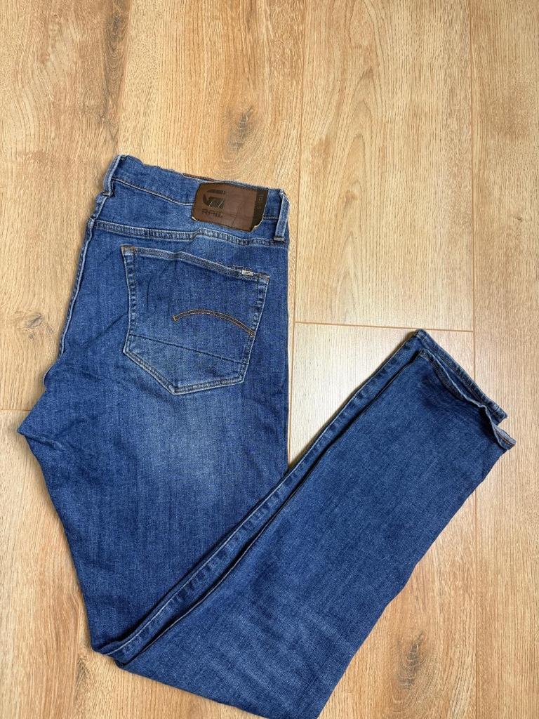 G-Star Raw 3301 Slim jeans blauw maat W38 L36, Kleding | Heren, Blauw, Ophalen of Verzenden, Zo goed als nieuw, G-Star Raw