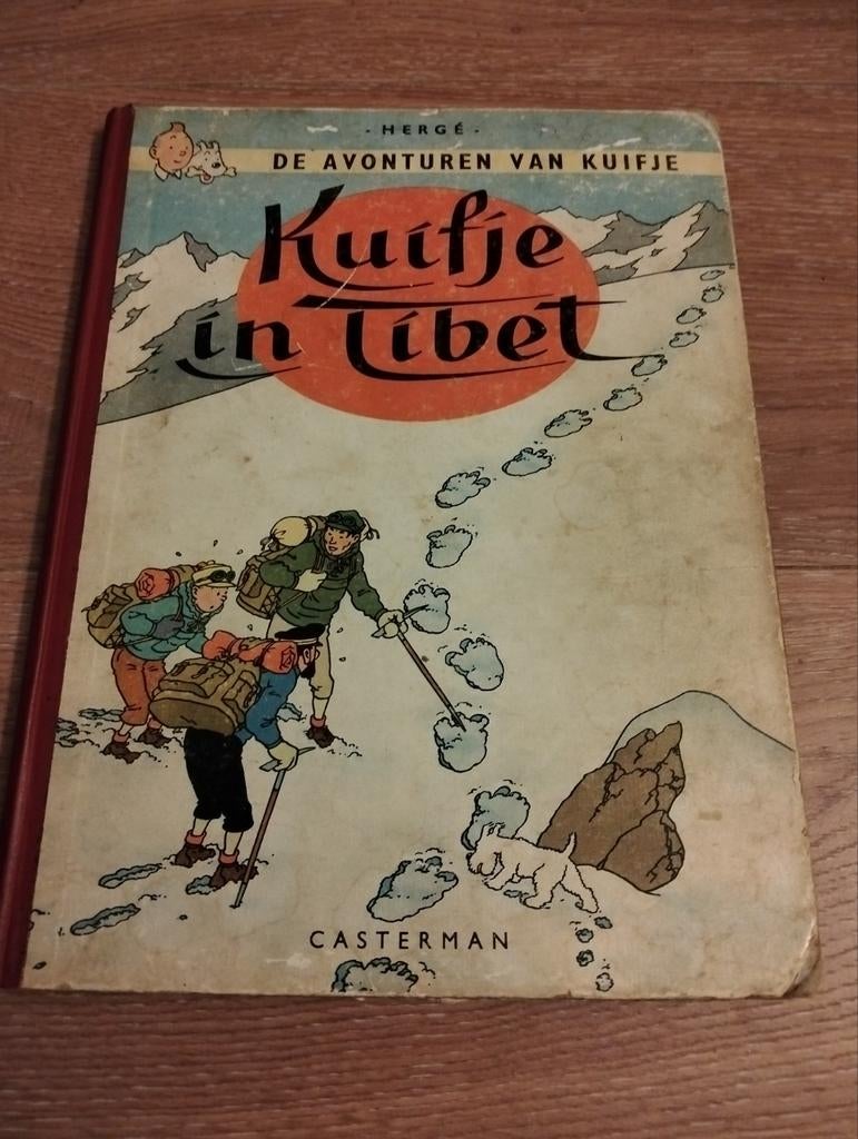 Kuifje in Tibet. Oud stripboek met harde kaft, Boeken, Sprookjes en Fabels, Ophalen of Verzenden, Gelezen