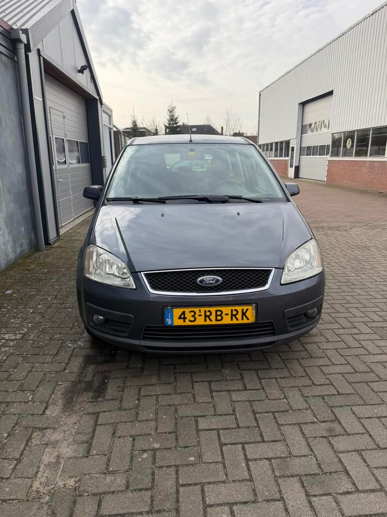 Ford C-Max 1.6 74KW 2005 Grijs, Auto's, Voorwielaandrijving, 1596 cc, Stof, Zwart