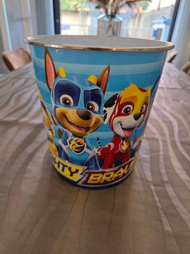 Prullenbak Paw Patrol, zgan, Kinderen en Baby's, Kinderkamer | Inrichting en Decoratie, Ophalen of Verzenden, Zo goed als nieuw