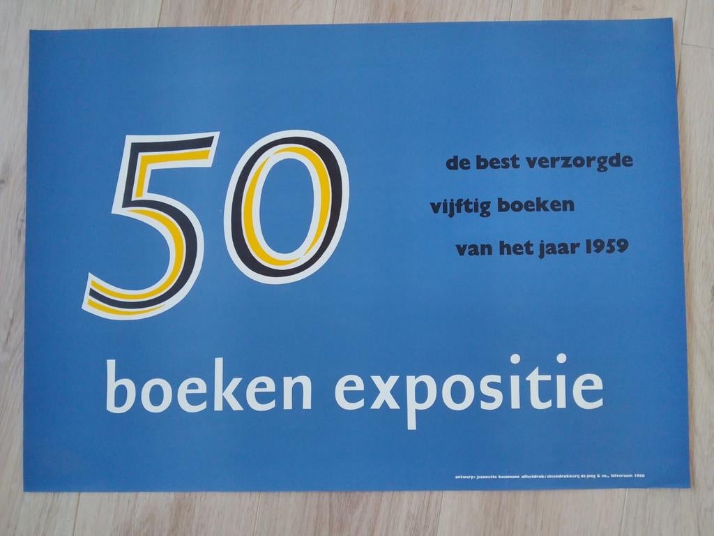 Boeken Expositie 1959 - De Best Verzorgde Boeken, Rechthoekig Liggend, Ophalen of Verzenden, Zo goed als nieuw, A1 t/m A3