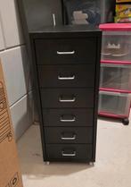 Ikea Helmer ladekast ladeblok met wielen zwart, Ophalen, Overige materialen, Minder dan 50 cm, 5 laden of meer