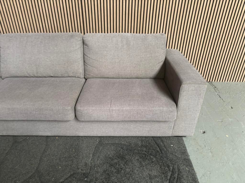 GRATIS LEVERING Hoekbank Grijs 295x210 GEREINIGD, Huis en Inrichting, Banken | Bankstellen, 250 tot 300 cm, Hoekbank, Ophalen of Verzenden