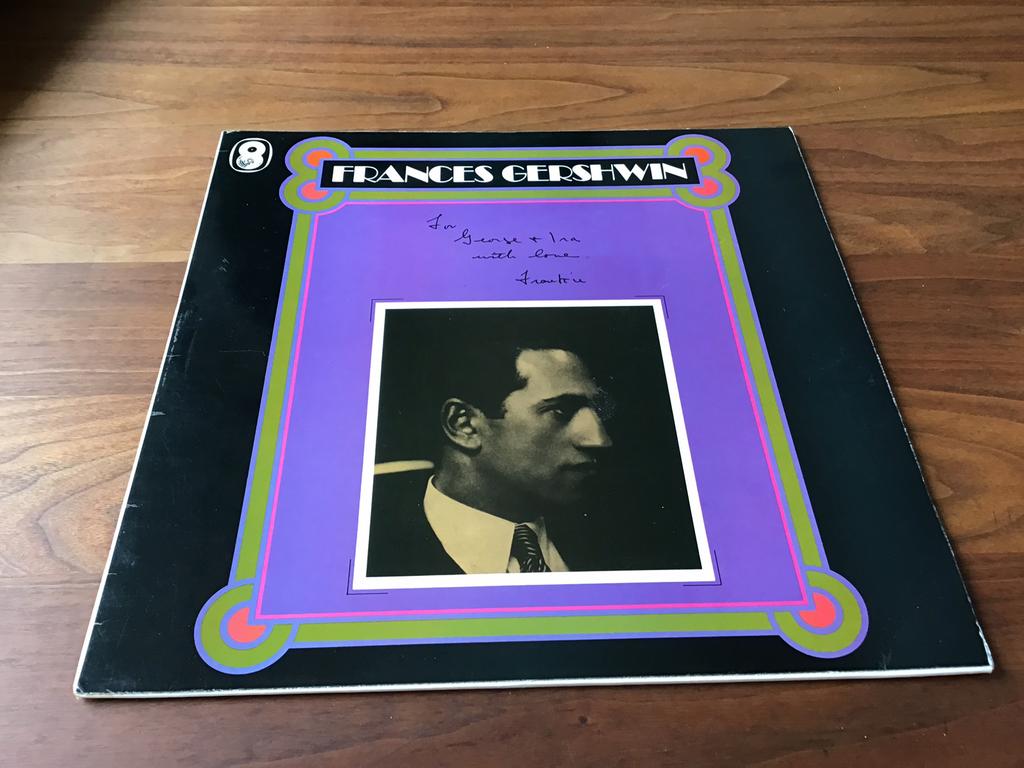 LP, FRANCES GERSHWIN, FOR GEORGE AND IRA, SH-208., Ophalen of Verzenden, Zo goed als nieuw, 12 inch