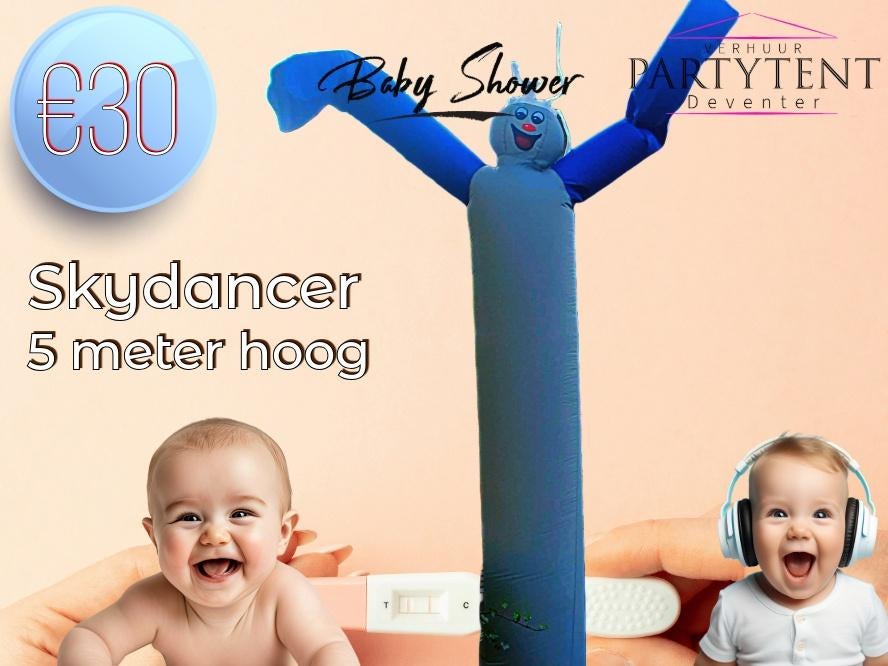 Skydancer 5m huren babyshower opvallend feest, Ophalen, Nieuw, Overige