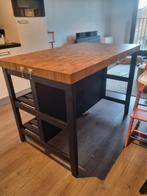 IKEA Vadholma keukeneiland - gebruikt met lichte sporen, Gebruikt, 100 tot 150 cm, 100 tot 150 cm, Bruin