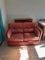 Tweezitsbank ,buffelleer.in goede staat, Ophalen, Gebruikt, 150 tot 200 cm, Tweepersoons