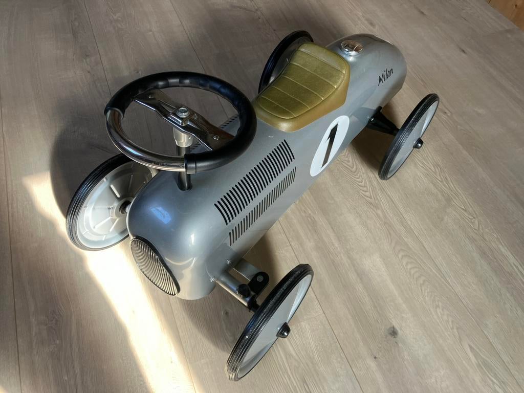 Retro metalen loopauto, Ophalen, Gebruikt, Loopvoertuig